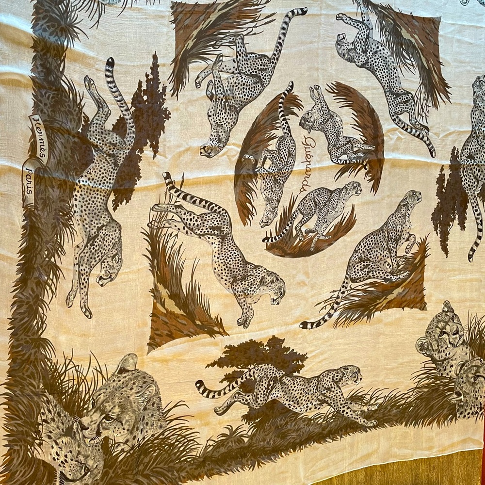 Hermes silk scarf